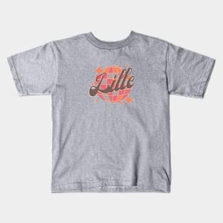 Lille City France Retro Vintage Dance Kids T-Shirt